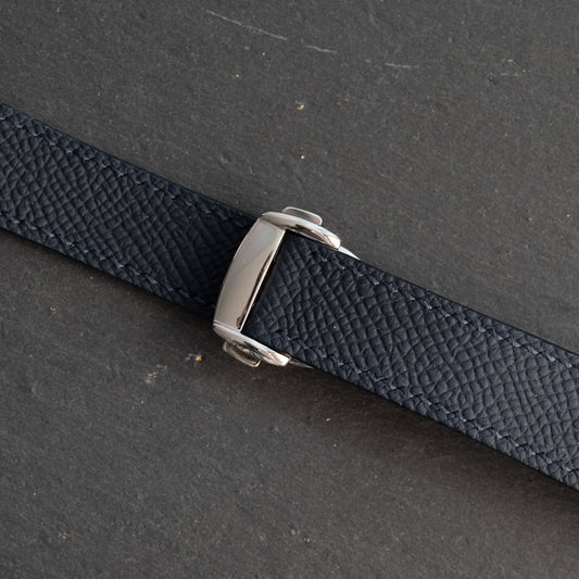 Blue Epsom Strap for Omega Deployant Clasps