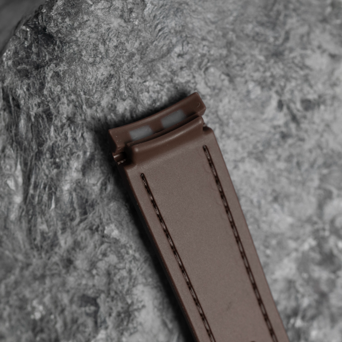 Brown Moonwatch Strap with Brown Stitching