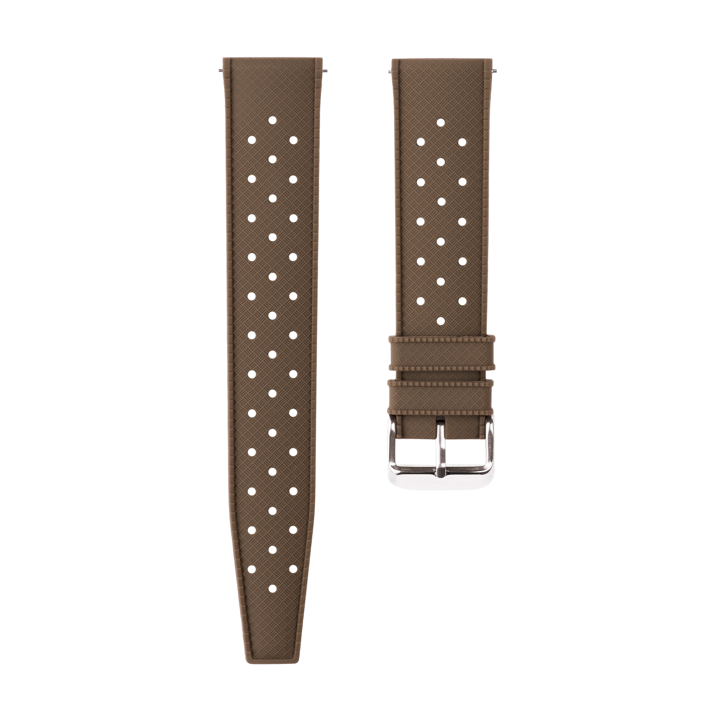Brown Rubber Strap With Holes