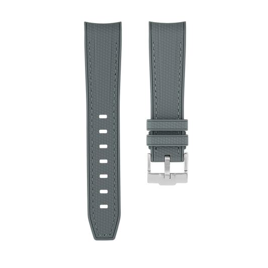 Dark Gray Moonwatch Strap with Gray Stitching
