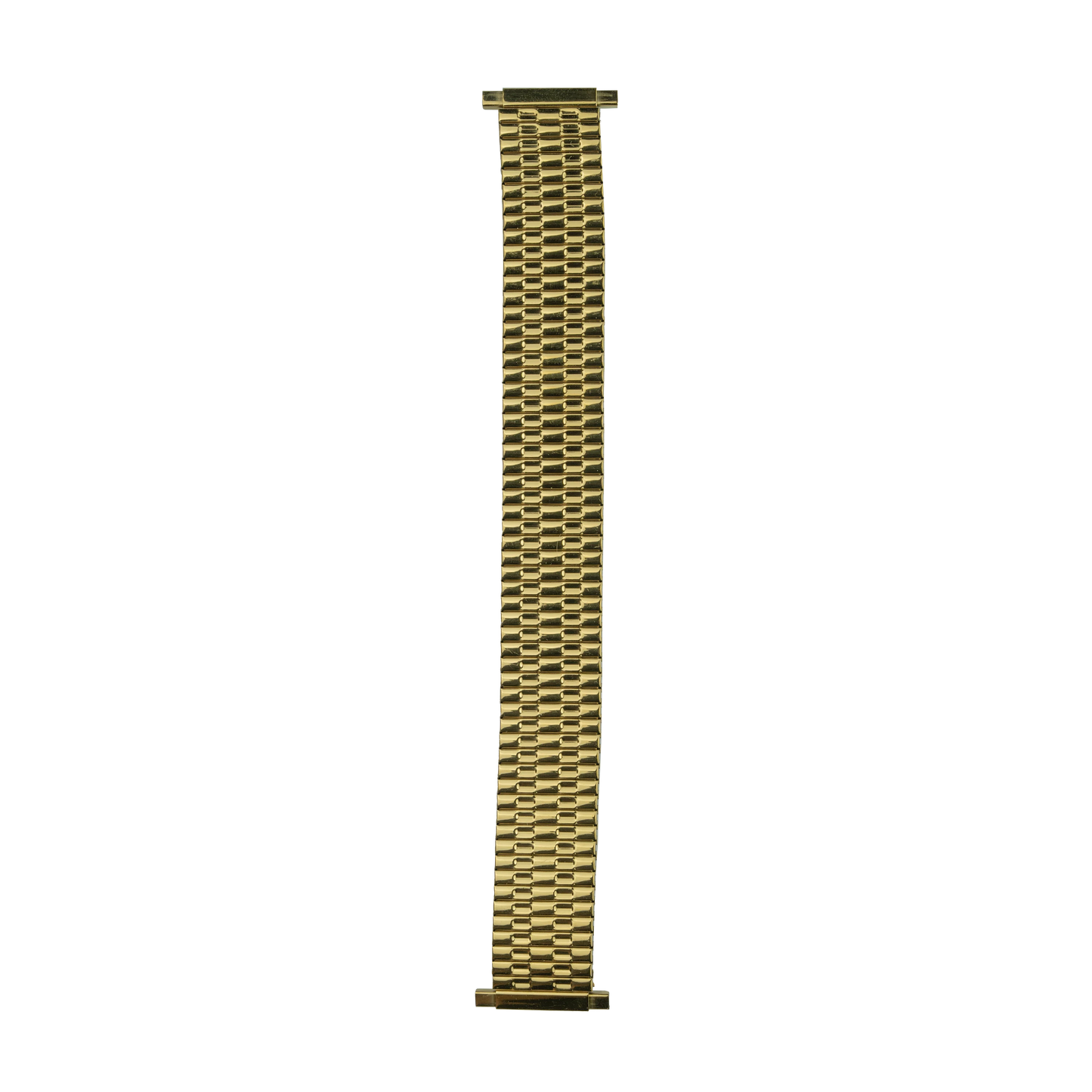 Stretchy Gold Metal Strap with Telescopic Lug ends