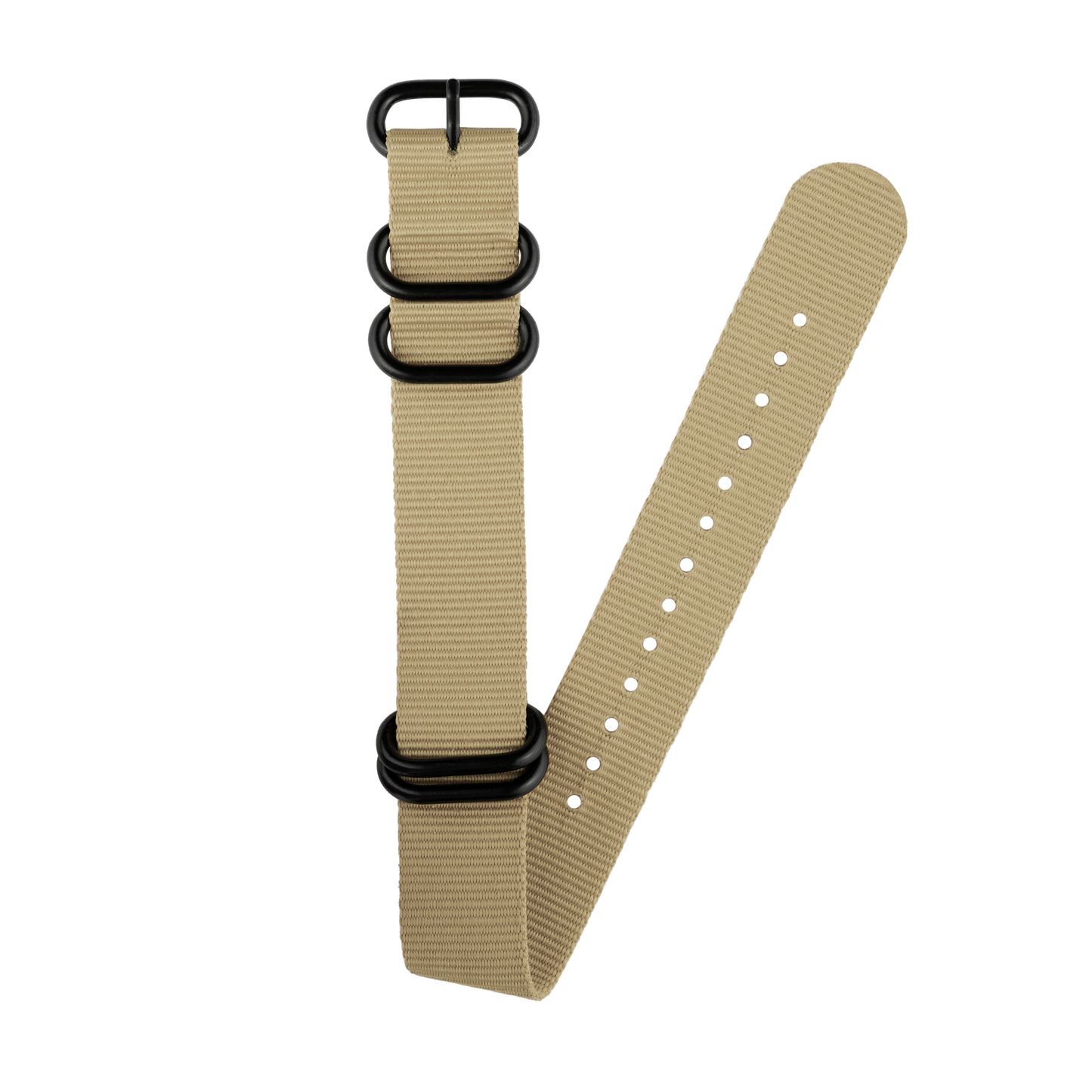 Khaki Zulu Strap with PVD Hardware