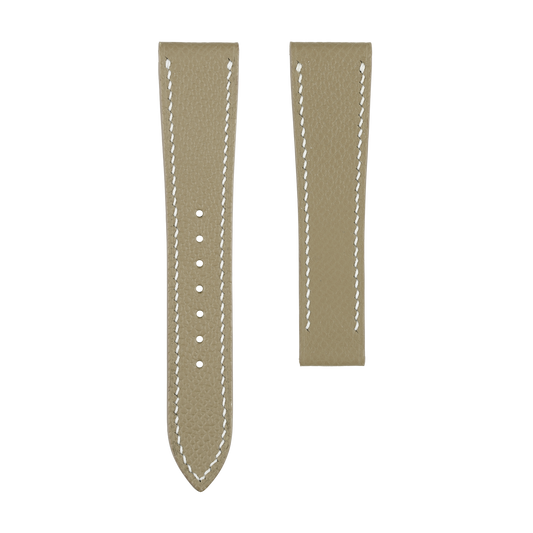 Taupe Epsom Strap for Omega Deployant Clasps