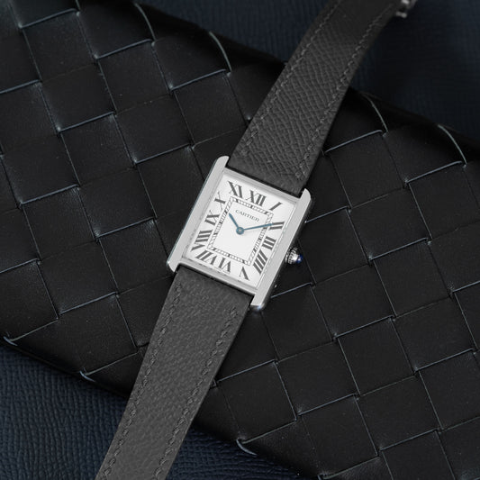 Black Epsom Fixed Length Strap