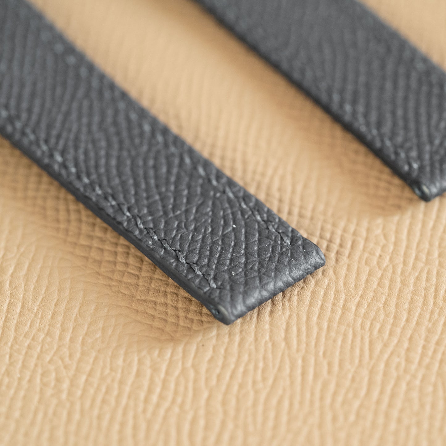 Black Epsom Fixed Length Strap