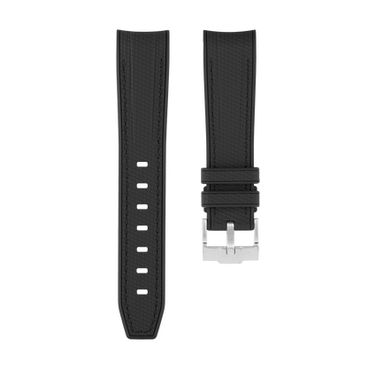 Black Moonwatch Strap with Black Stitching