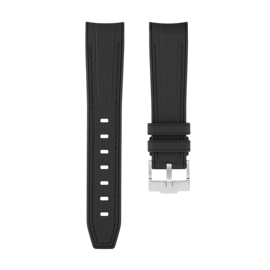 Black Moonwatch Strap with Black Stitching