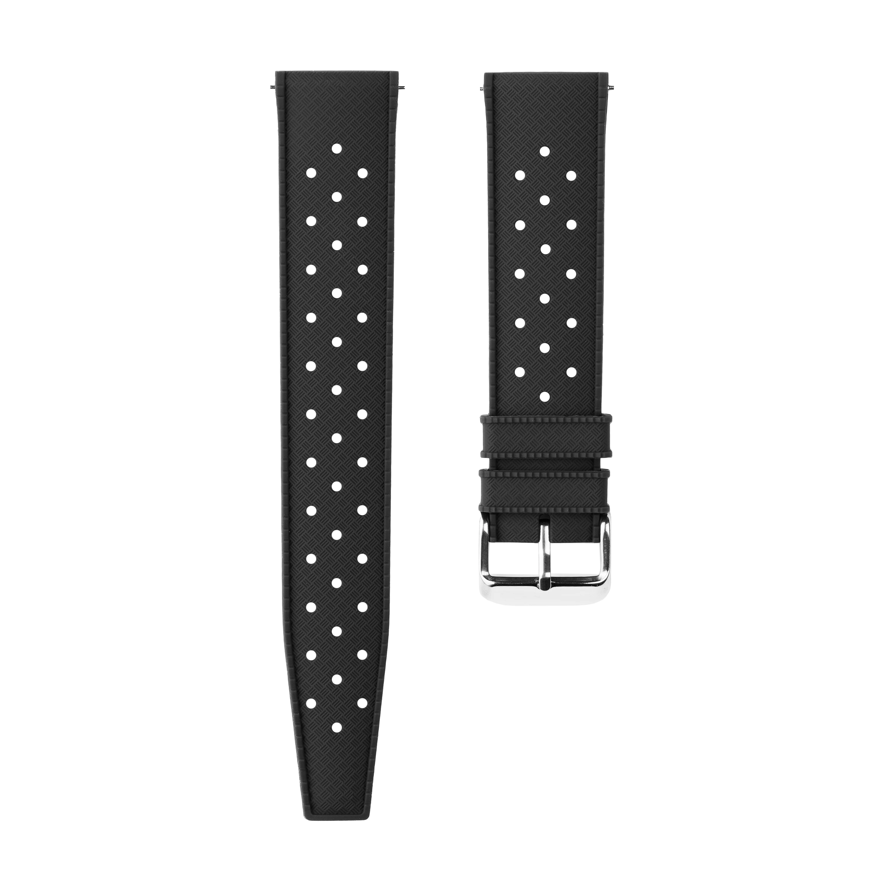 Black Rubber Strap With Holes – lugpal
