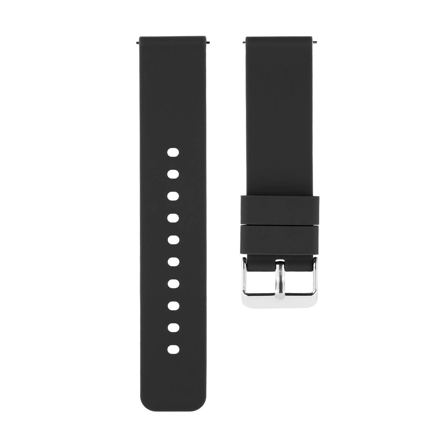 Black Silicone Strap
