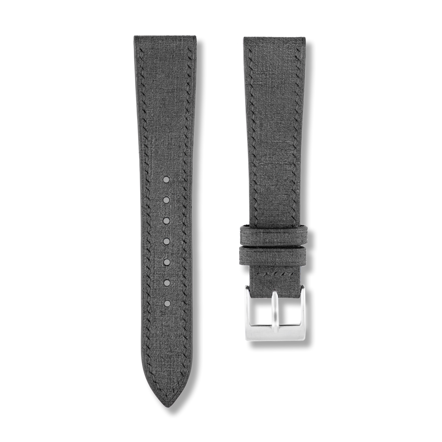 Black Babele Leather Watch Strap