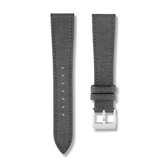 Black Babele Leather Watch Strap