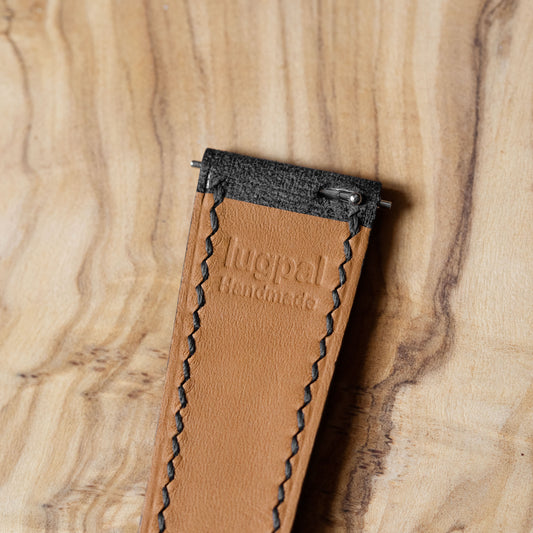 Black Babele Strap for Tag Heuer Deployant Clasps