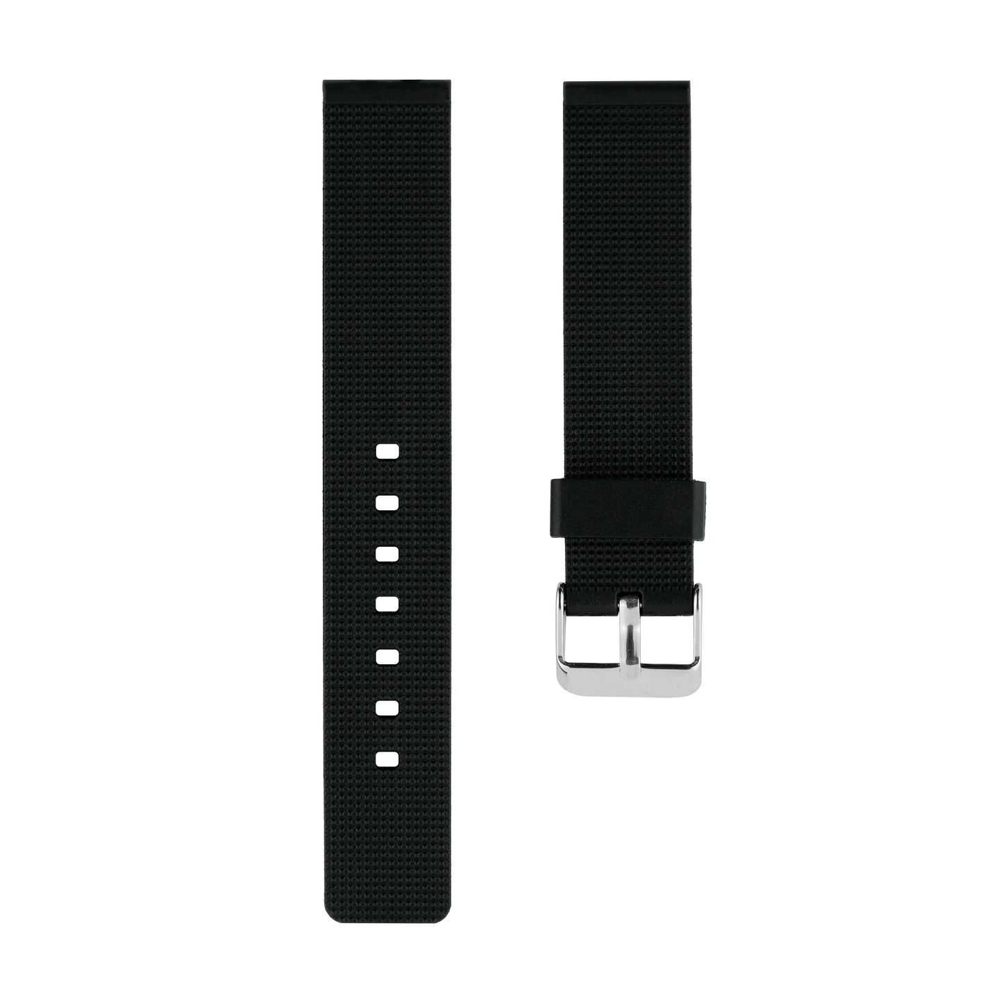 Black Rubber Strap with a Single Loop