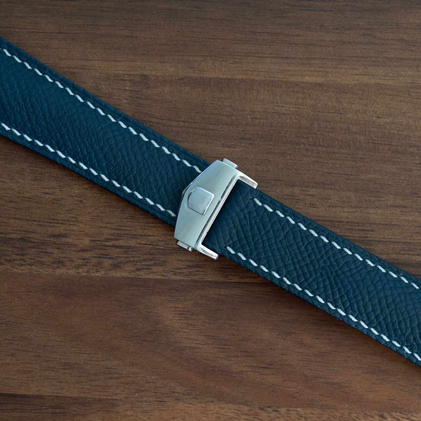 Blue Epsom Strap for Tag Heuer Deployant Clasps