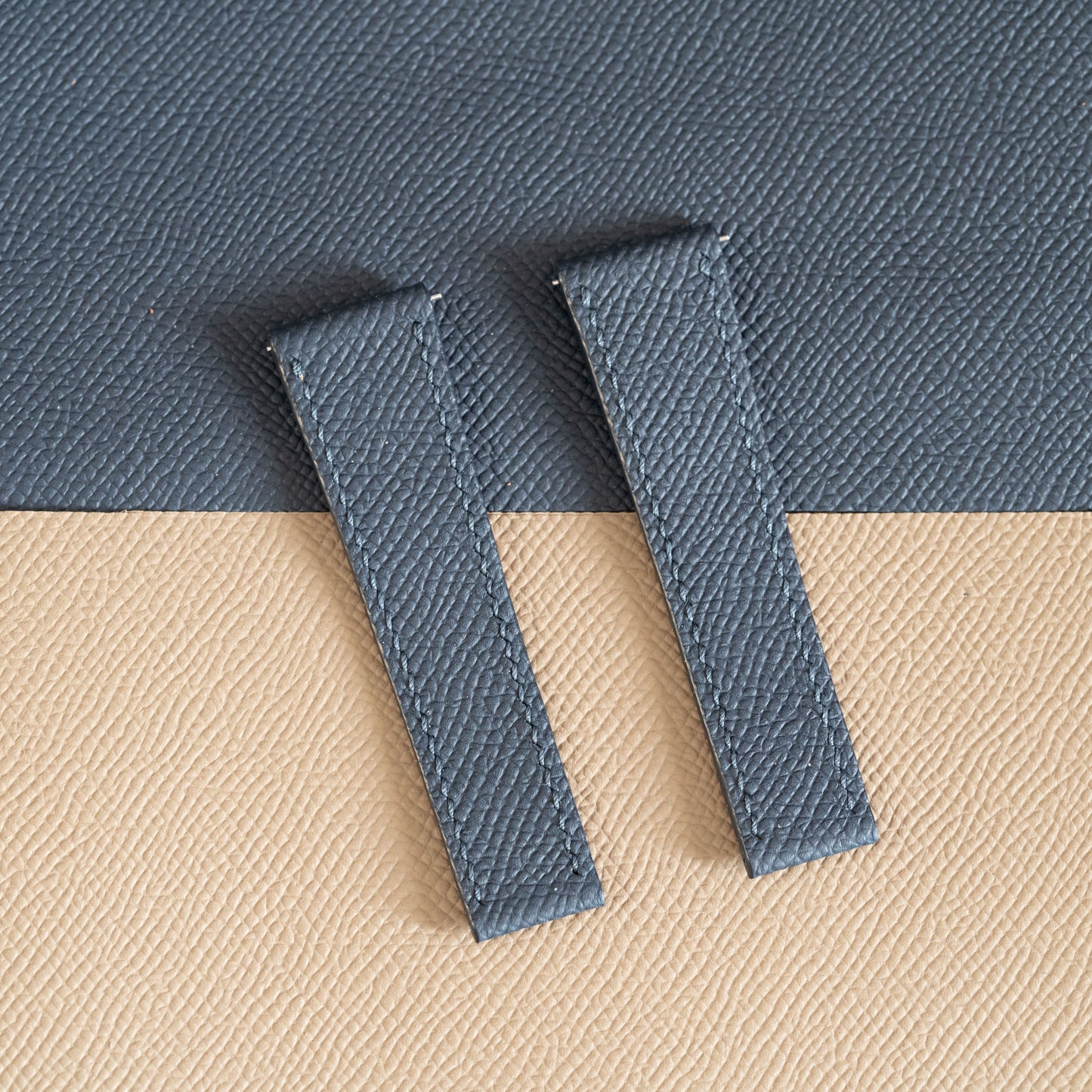 Blue Epsom Fixed Length Strap