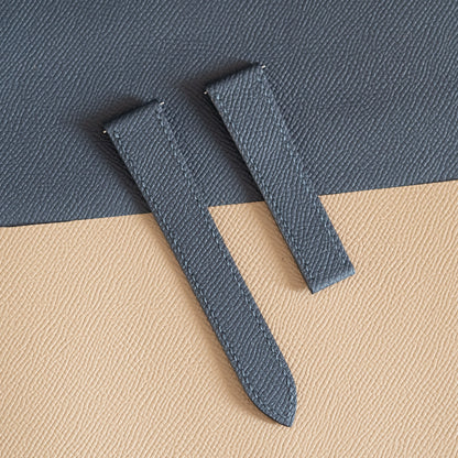 Blue Epsom Strap for Tag Heuer Deployant Clasps