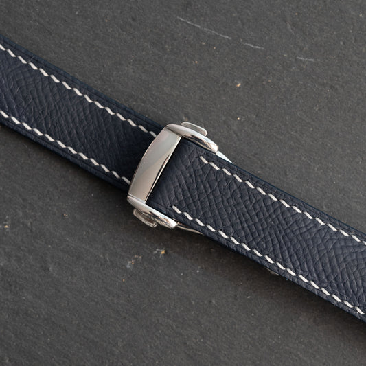 Blue Epsom Strap for Omega Deployant Clasps