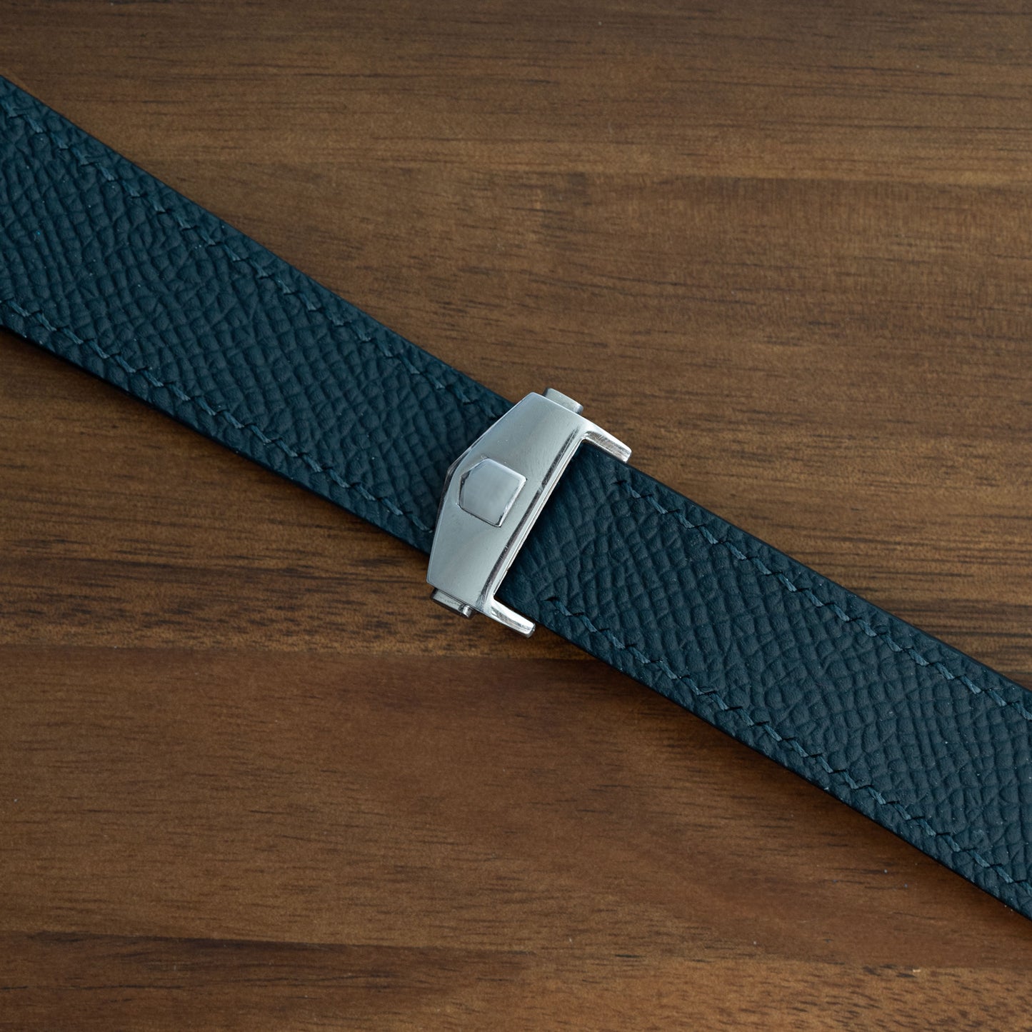 Blue Epsom Strap for Tag Heuer Deployant Clasps