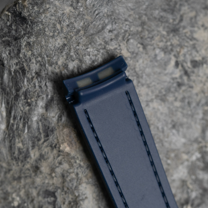 Blue Moonwatch Strap with Blue Stitching