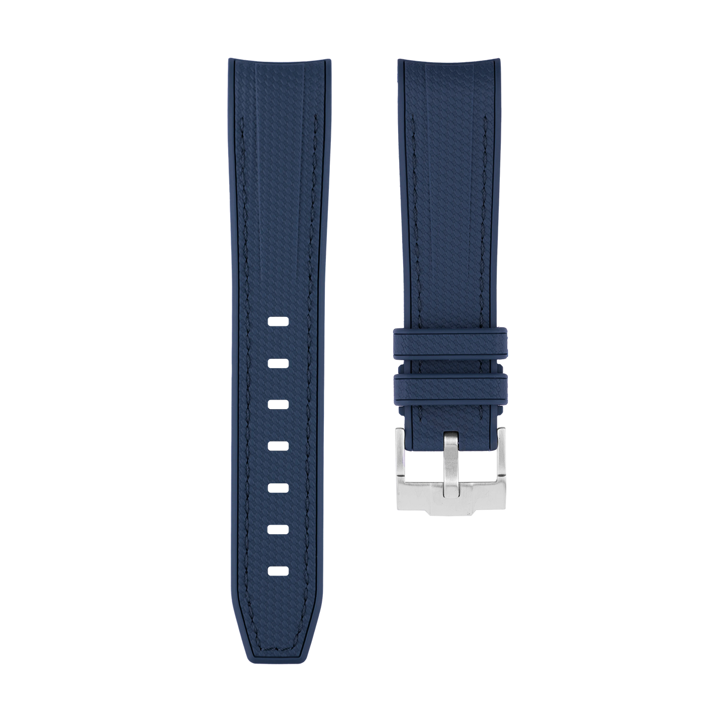 Blue Moonwatch Strap with Blue Stitching