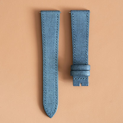 Blue Babele Leather Watch Strap