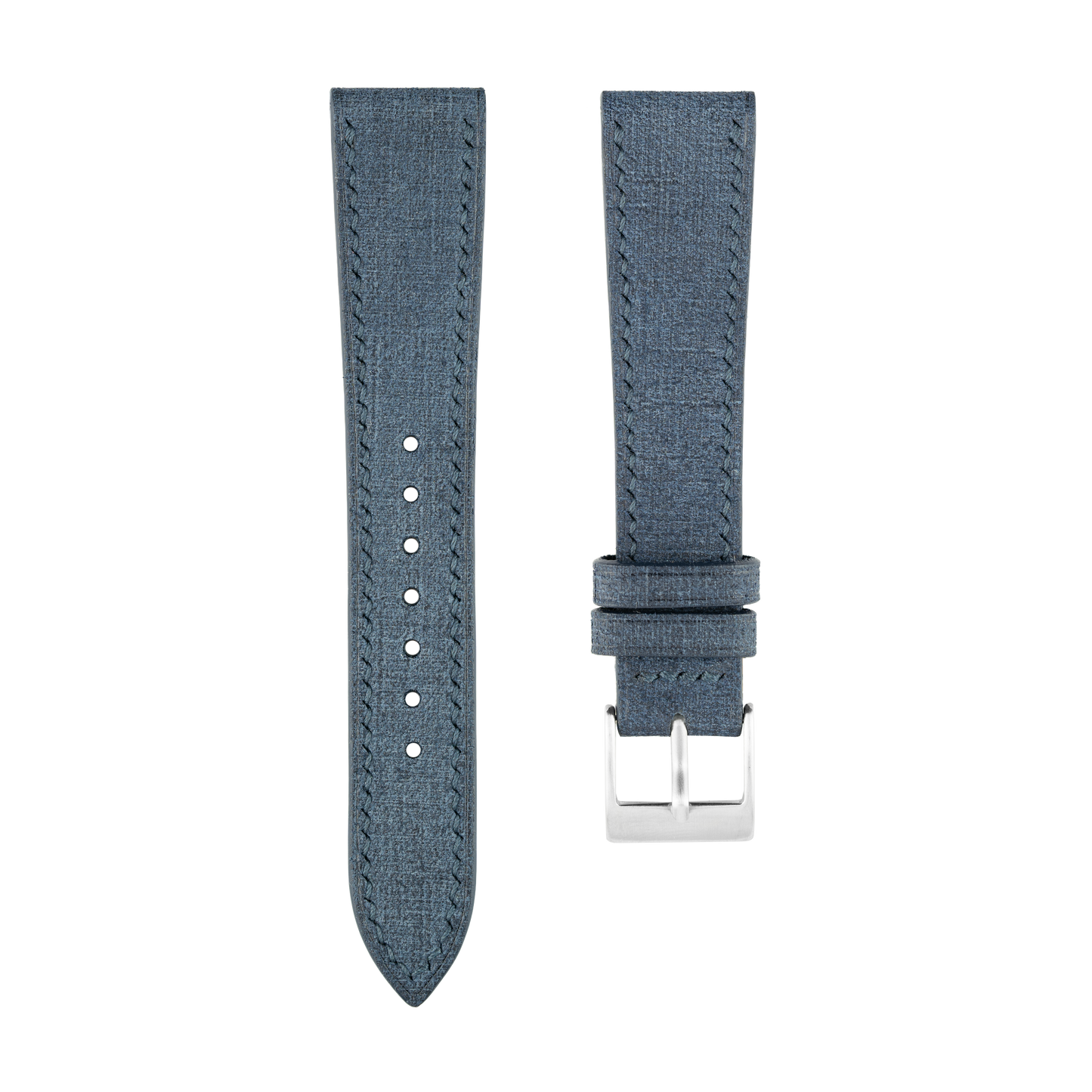 Blue Babele Leather Watch Strap