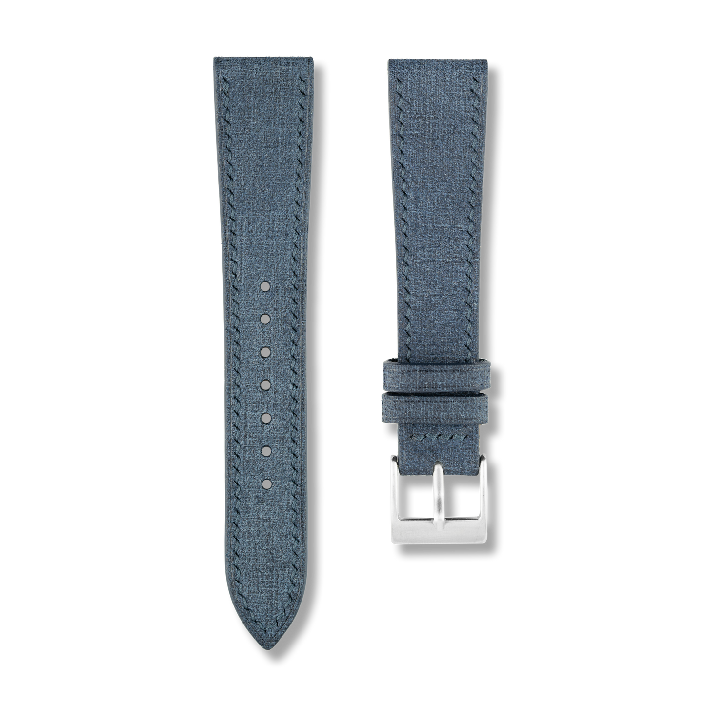 Blue Babele Leather Watch Strap