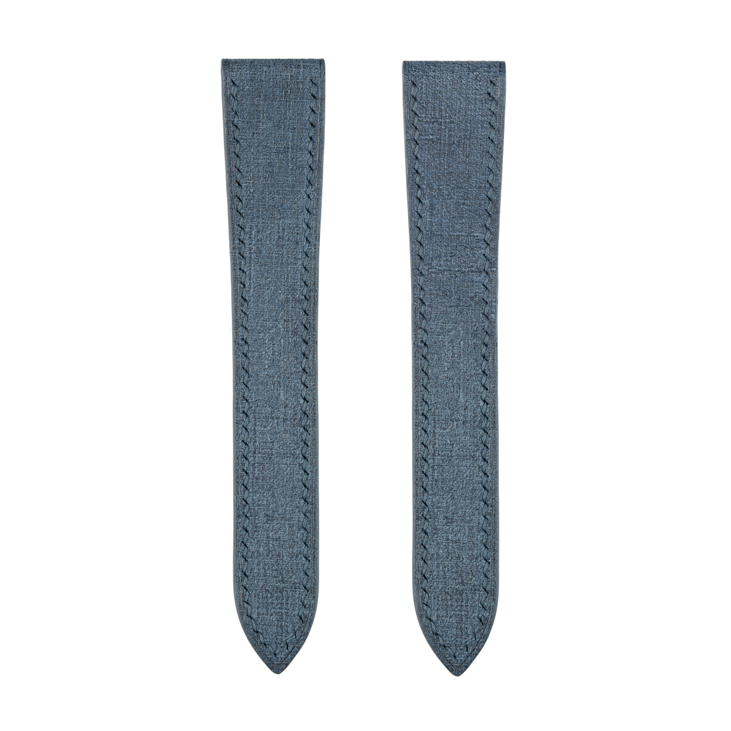 Blue Babele Double Fold Watch Strap for Cartier Deployant Clasps