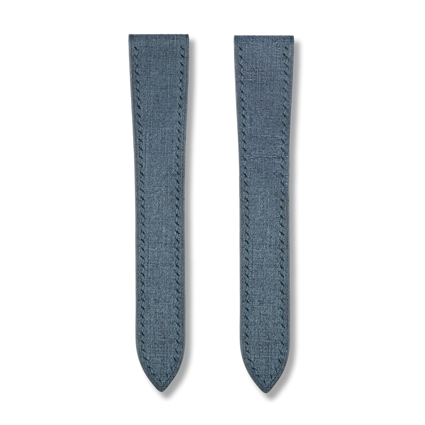 Blue Babele Double Fold Watch Strap for Cartier Deployant Clasps