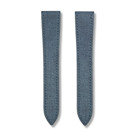Blue Babele Double Fold Watch Strap for Cartier Deployant Clasps
