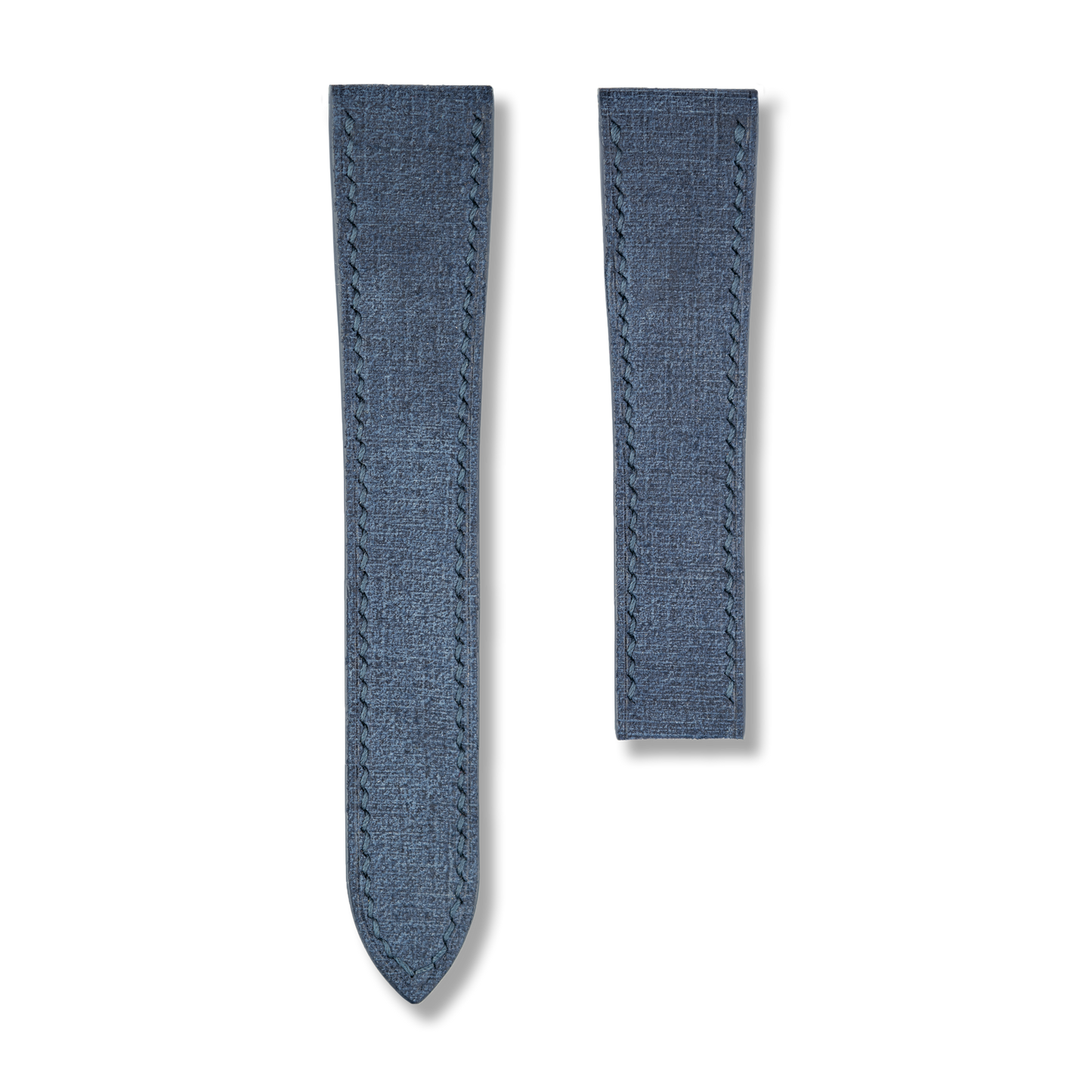 Blue Babele Single Fold Watch Strap for Cartier Deployant Clasps