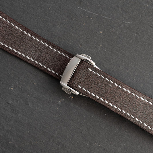 Brown Babele Strap for Omega Deployant Clasps