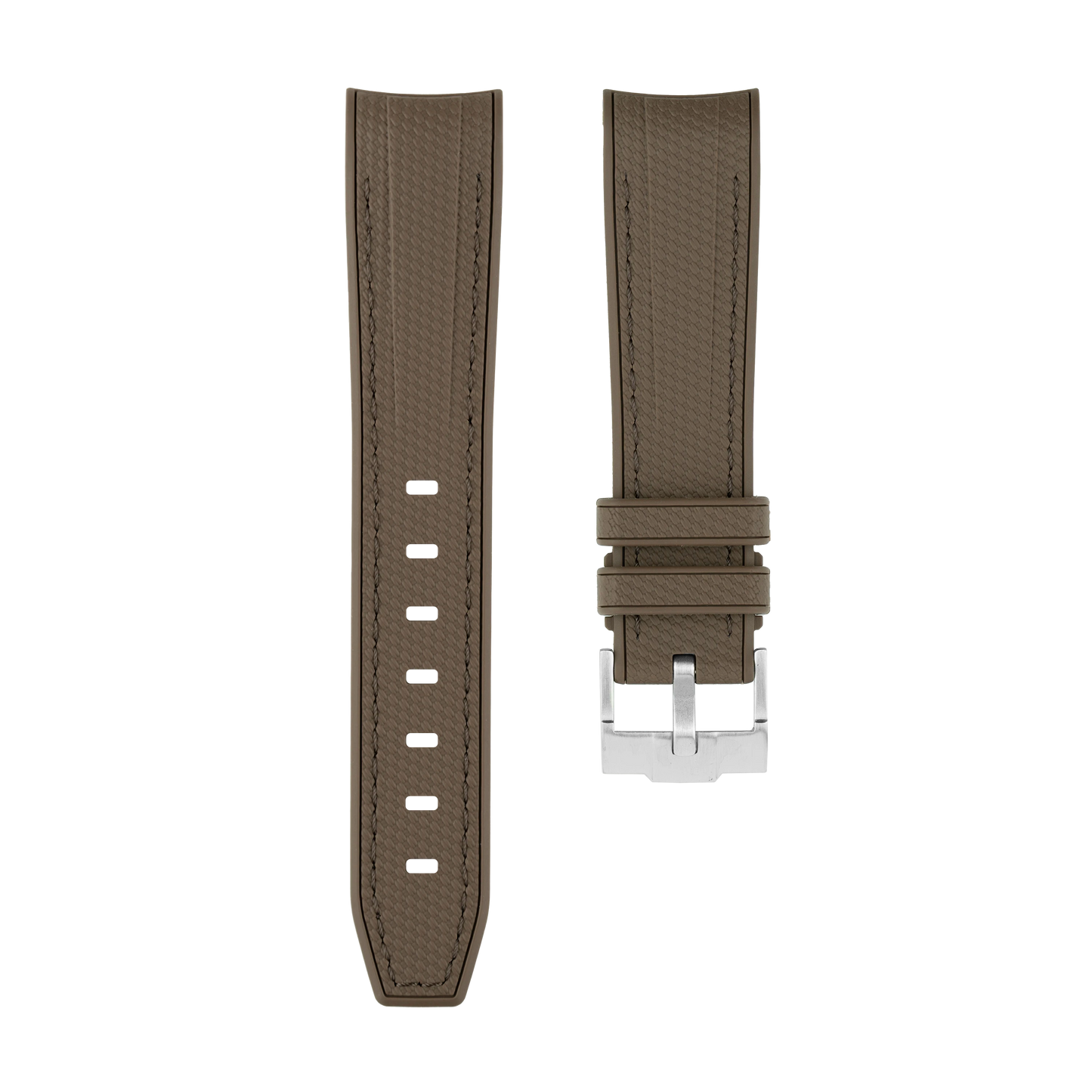 Brown Moonwatch Strap with Brown Stitching