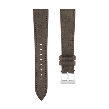 Chocolate Babele Leather Watch Strap