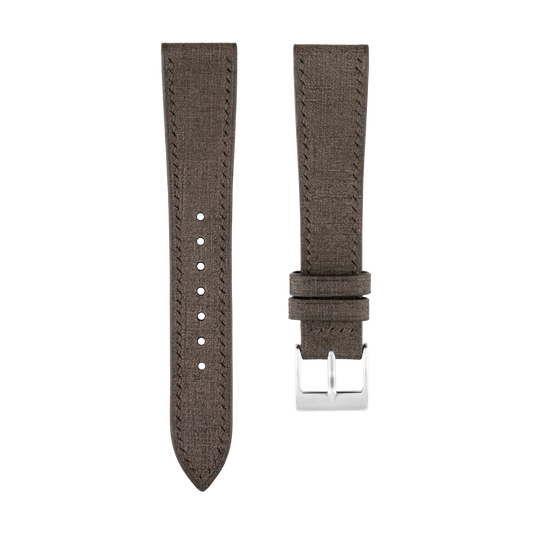Chocolate Babele Leather Watch Strap