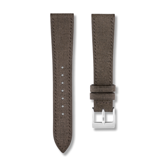 Chocolate Babele Leather Watch Strap