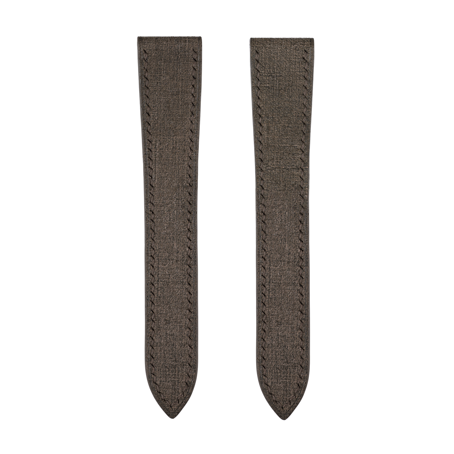 Brown Babele Double Fold Watch Strap for Cartier Deployant Clasps