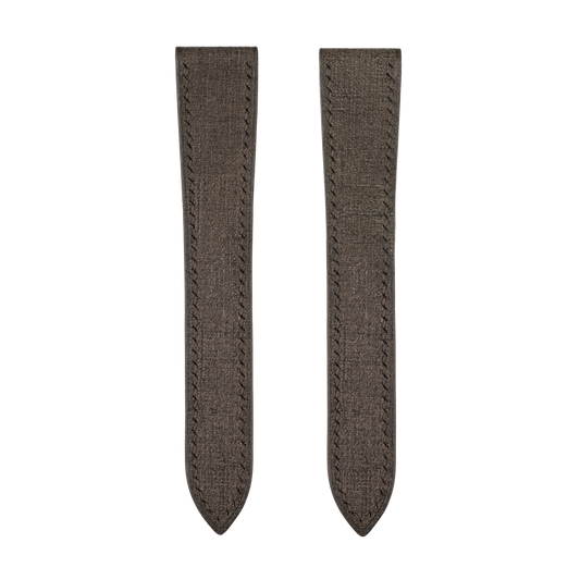 Brown Babele Double Fold Watch Strap for Cartier Deployant Clasps