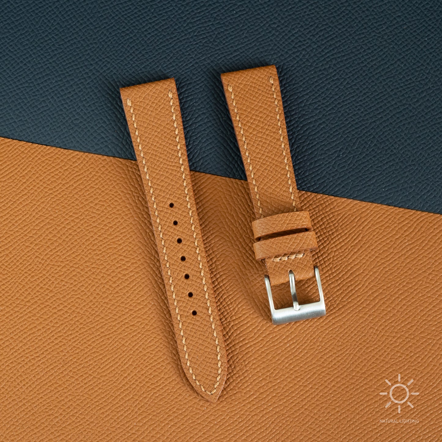 Gold Epsom Watch Strap