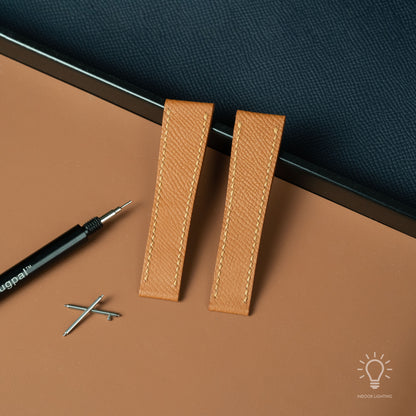 Gold Epsom Fixed Length Strap