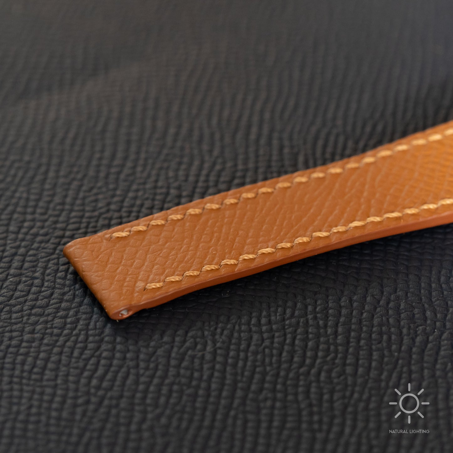 Gold Epsom Fixed Length Strap