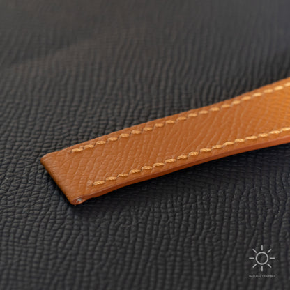 Gold Epsom Fixed Length Strap