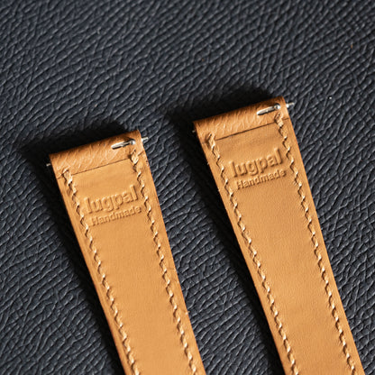 Gold Epsom Double Fold Watch Strap for Cartier Deployant Clasps