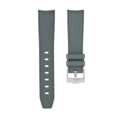 Dark Gray Moonwatch Strap with Gray Stitching