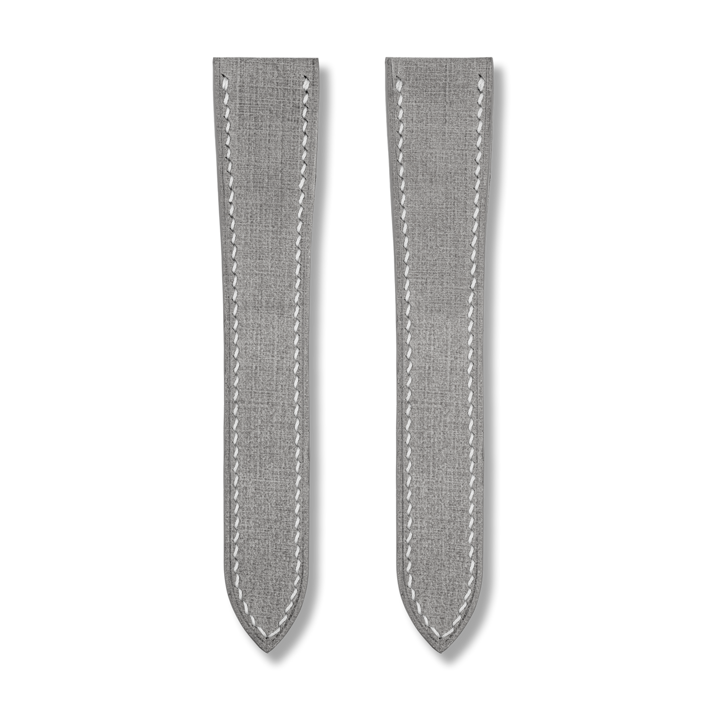 Gray Babele Double Fold Watch Strap for Cartier Deployant Clasps