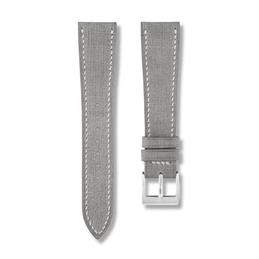 Gray Babele Leather Watch Strap