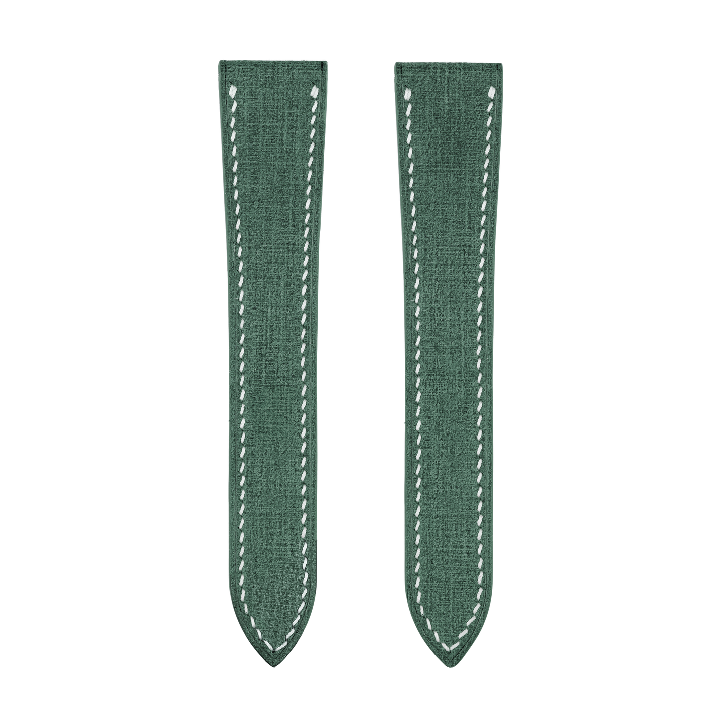 Green Babele Double Fold Watch Strap for Cartier Deployant Clasps