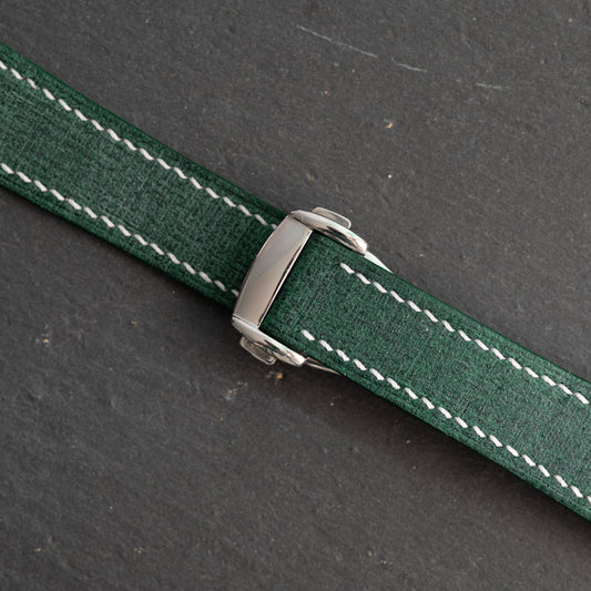 Green Babele Strap for Omega Deployant Clasps