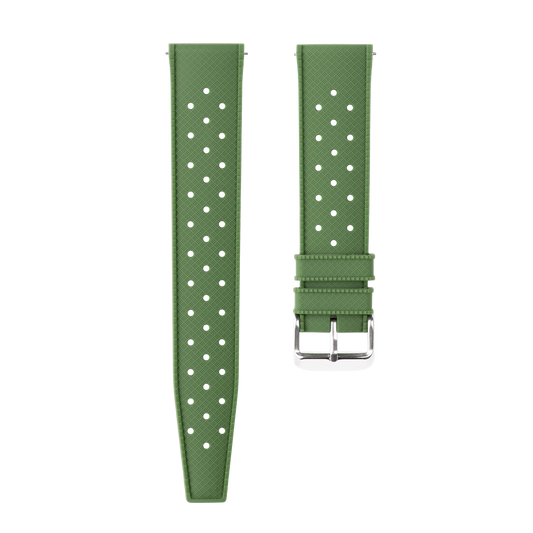 Green Rubber Strap With Holes