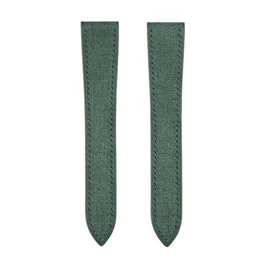 Green Babele Double Fold Watch Strap for Cartier Deployant Clasps